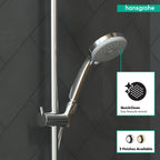HANSGROHE 04073000 Croma 100 Handshower E 3-Jet, 2.5 GPM - Chrome