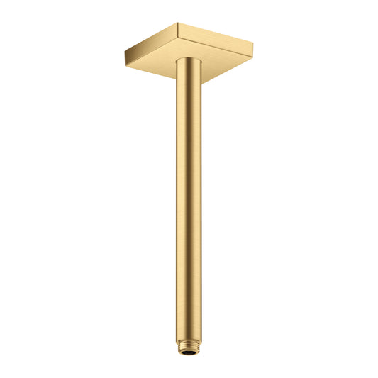 AXOR 26438251 ShowerSolutions Extension Pipe for Ceiling Mount Square, 12" - Brushed Gold Optic