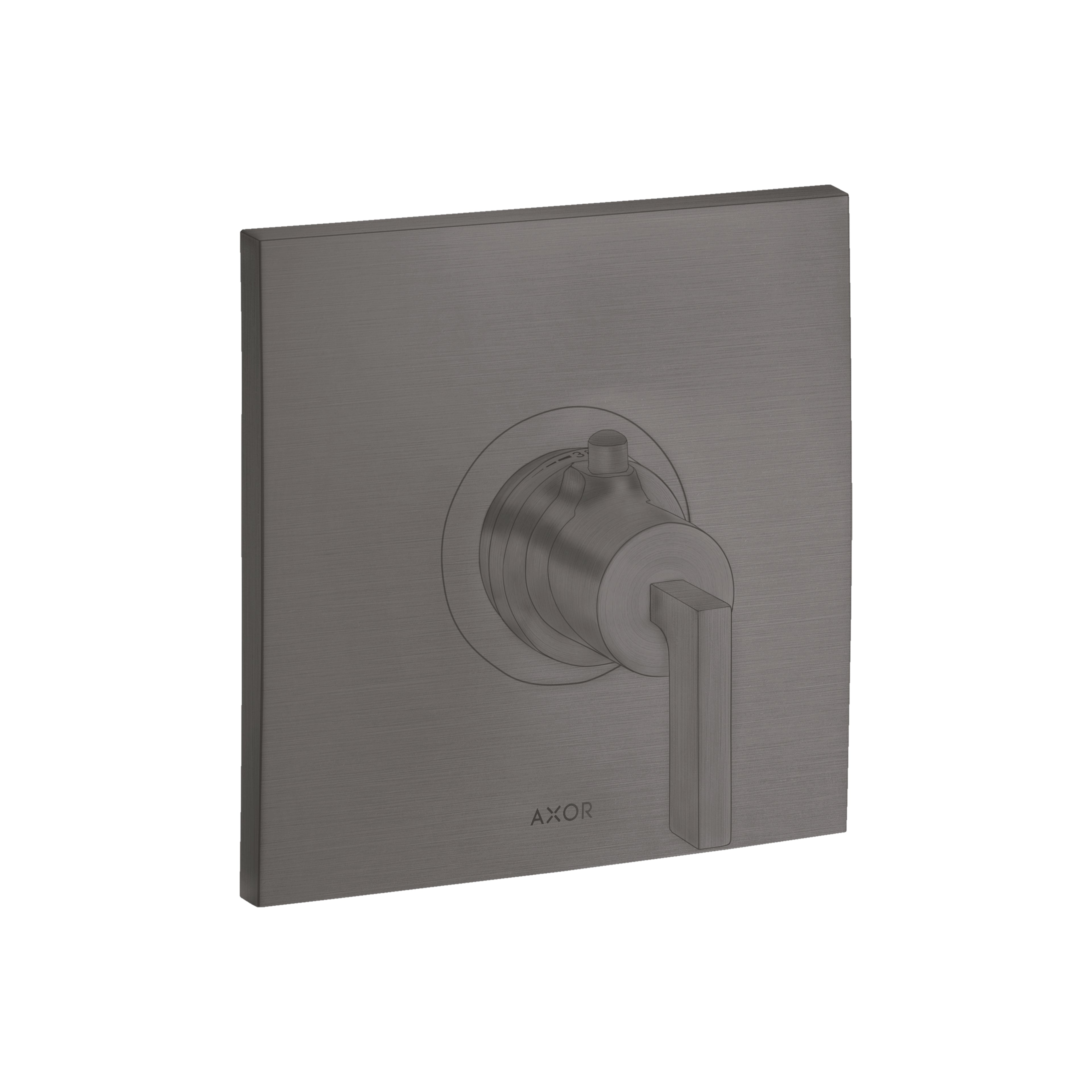 AXOR 39711341 Citterio Thermostatic Trim HighFlow with Lever Handle - Brushed Black Chrome