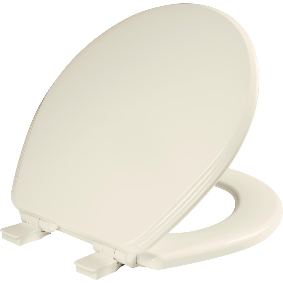 Bemis Ashland Round Enameled Wood Toilet Seat in Biscuit with STA-TITE Seat Fastening System, Easy•Clean, Whisper•Close and Precision Seat Fit Adjustable Hinge