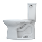 TOTO CST776CEFRG.10#01 Drake Two-Piece Elongated 1.28 Gpf Universal Height Tornado Flush Toilet With Cefiontect And Right-Hand Trip Lever - Cotton White
