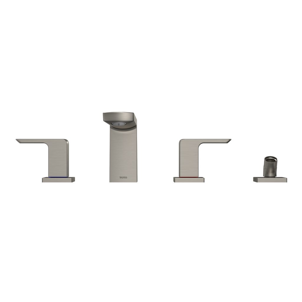 TOTO TBG02202U#BN Gr Two-Handle Deck-Mount Roman Tub Filler Trim With Handshower - Brushed Nickel