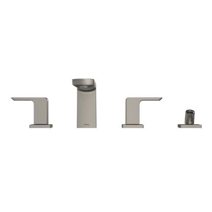 TOTO TBG02202U#BN Gr Two-Handle Deck-Mount Roman Tub Filler Trim With Handshower - Brushed Nickel