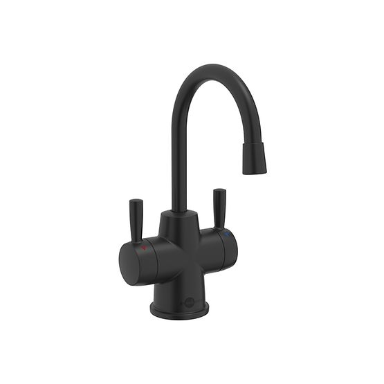 INSINKERATOR HC250MBLK-SS Instant Hot & Cold Water Dispenser System, 2-Handle Drinking Water Faucet with 2/3-Gallon, Stainless Steel Tank