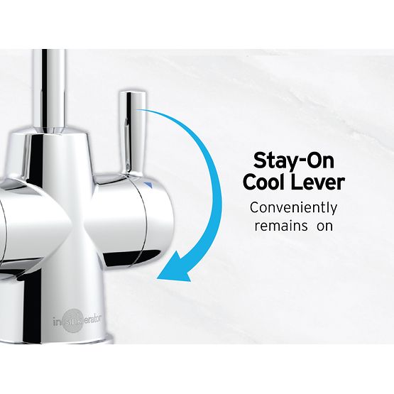 INSINKERATOR HC250C-SS Instant Hot & Cold Water Dispenser System, 2-Handle Drinking Water Faucet with 2/3-Gallon, Stainless Steel Tank