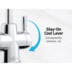 INSINKERATOR HC250C-SS Instant Hot & Cold Water Dispenser System, 2-Handle Drinking Water Faucet with 2/3-Gallon, Stainless Steel Tank