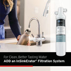 INSINKERATOR HC250SN-SS Instant Hot & Cold Water Dispenser System, 2-Handle Drinking Water Faucet with 2/3-Gallon, Stainless Steel Tank