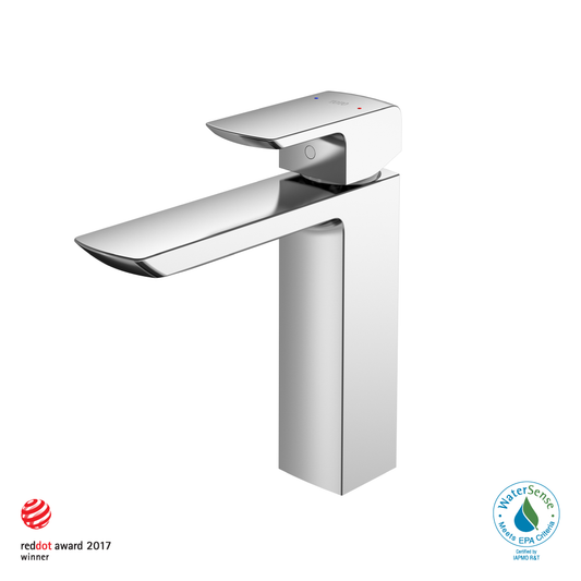 TOTO TLG02304U#CP Gr 1.2 Gpm Single Handle Semi-Vessel Bathroom Sink Faucet With Comfort Glide Technology - Polished Chrome