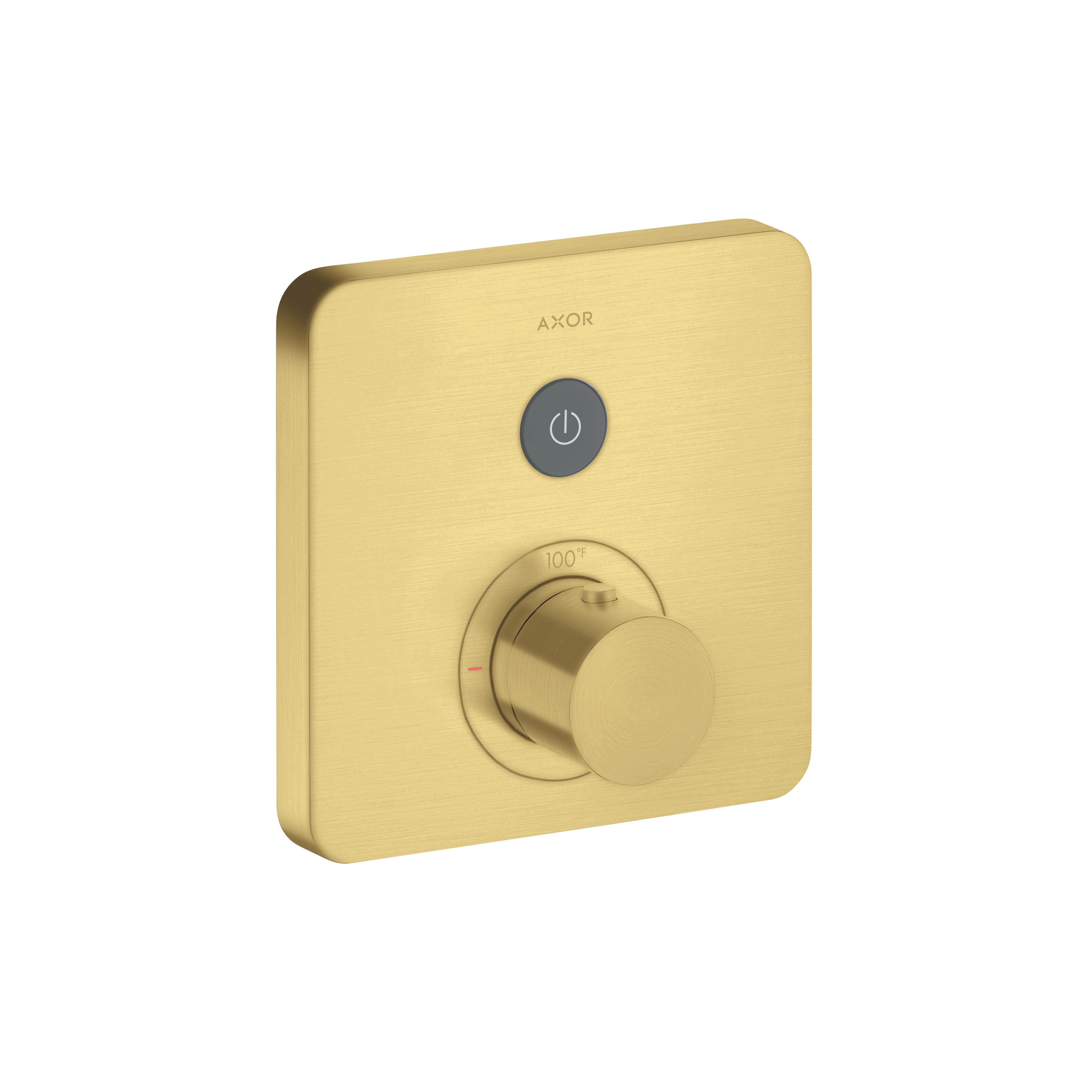 AXOR 36705251 ShowerSelect Thermostatic Trim SoftCube for 1 Function - Brushed Gold Optic