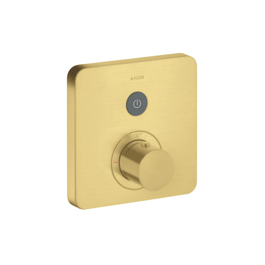 AXOR 36705251 ShowerSelect Thermostatic Trim SoftCube for 1 Function - Brushed Gold Optic