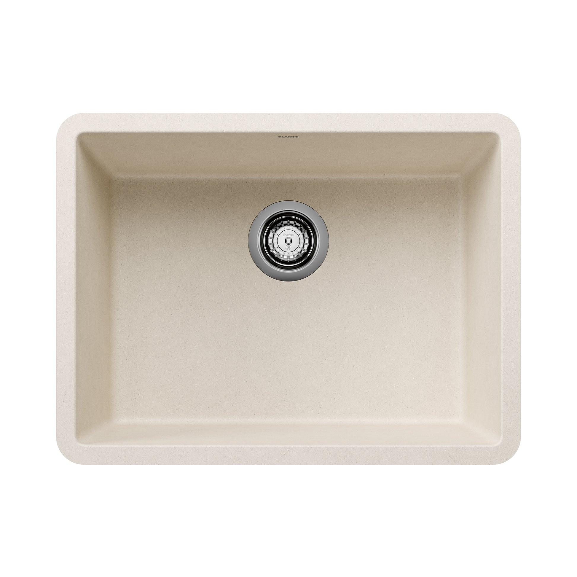 BLANCO 527402 Precis Precis SILGRANIT 24" Single Bowl Undermount Kitchen Sink - Soft White in Soft White