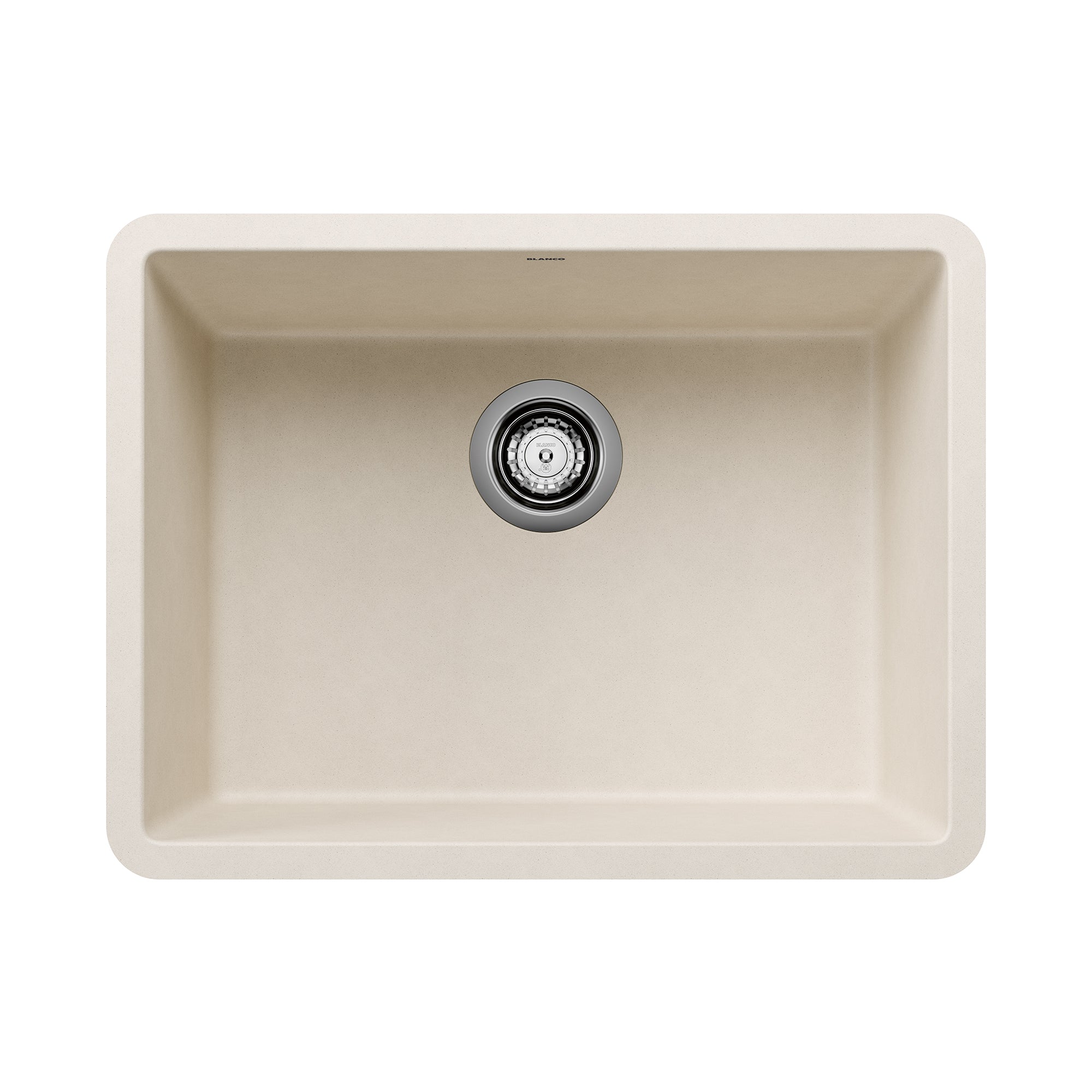 BLANCO 527402 Precis Precis SILGRANIT 24" Single Bowl Undermount Kitchen Sink - Soft White in Soft White