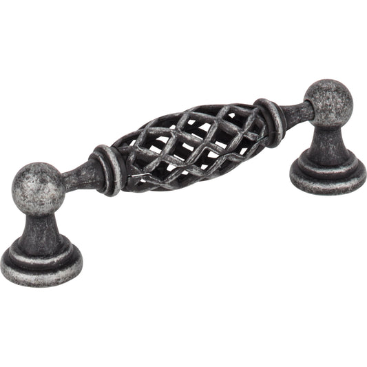 JEFFREY ALEXANDER 749-96B-SIM Tuscany 96 mm Center-to-Center Bar Pull , Distressed Antique Silver