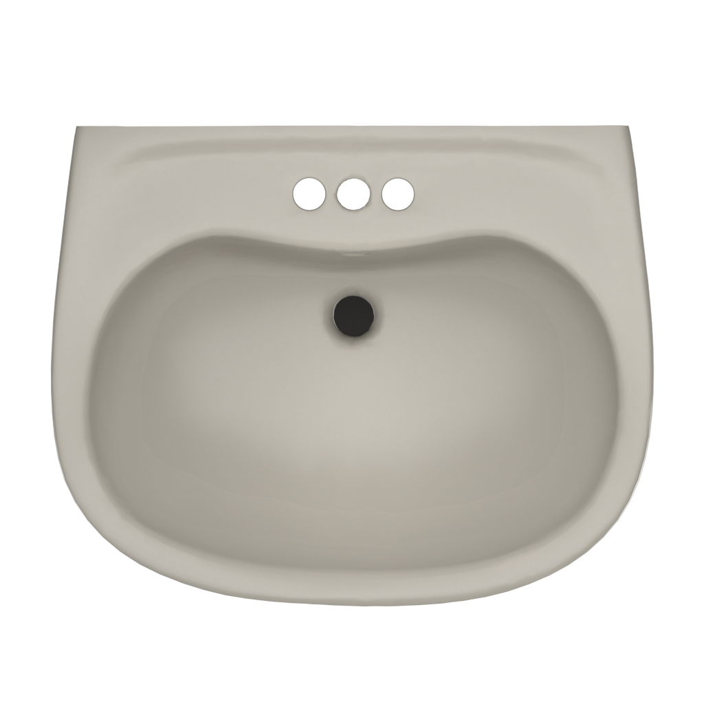 TOTO LPT242.4G#03 Prominence Oval Basin Pedestal Bathroom Sink With Cefiontect For 4 Inch Center Faucets - Bone