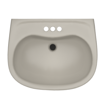 TOTO LPT242.4G#03 Prominence Oval Basin Pedestal Bathroom Sink With Cefiontect For 4 Inch Center Faucets - Bone