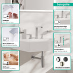 HANSGROHE 73031001 Tecturis E Widespread Faucet 150, 1.2 GPM - Chrome