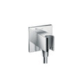 AXOR 36734001 ShowerSolutions Wall Outlet with Handshower Holder, Square - Chrome