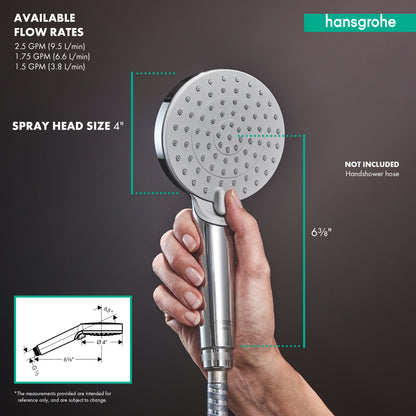 HANSGROHE 26090001 Chrome Vernis Blend Handshower 1.5 GPM