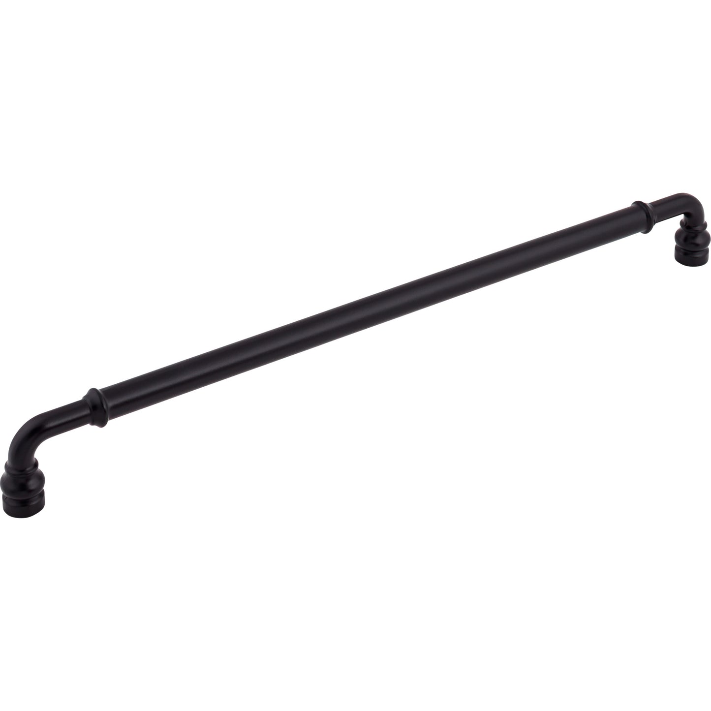 TOP KNOBS TK888BLK Brixton 12" Center to Center Bar Pull - Flat Black