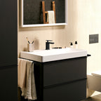 HANSGROHE 73002671 Tecturis E Single-Hole Faucet 80 with Pop-Up Drain, 1.2 GPM - Matte Black