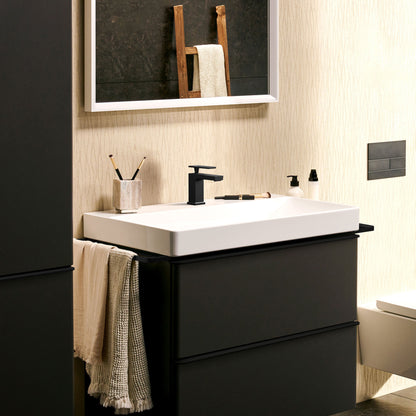 HANSGROHE 73002671 Tecturis E Single-Hole Faucet 80 with Pop-Up Drain, 1.2 GPM - Matte Black