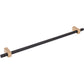 JEFFREY ALEXANDER 478-305MBSBZ Larkin 2 305 mm Center-to-Center Bar Pull - Matte Black w/Satin Bronze