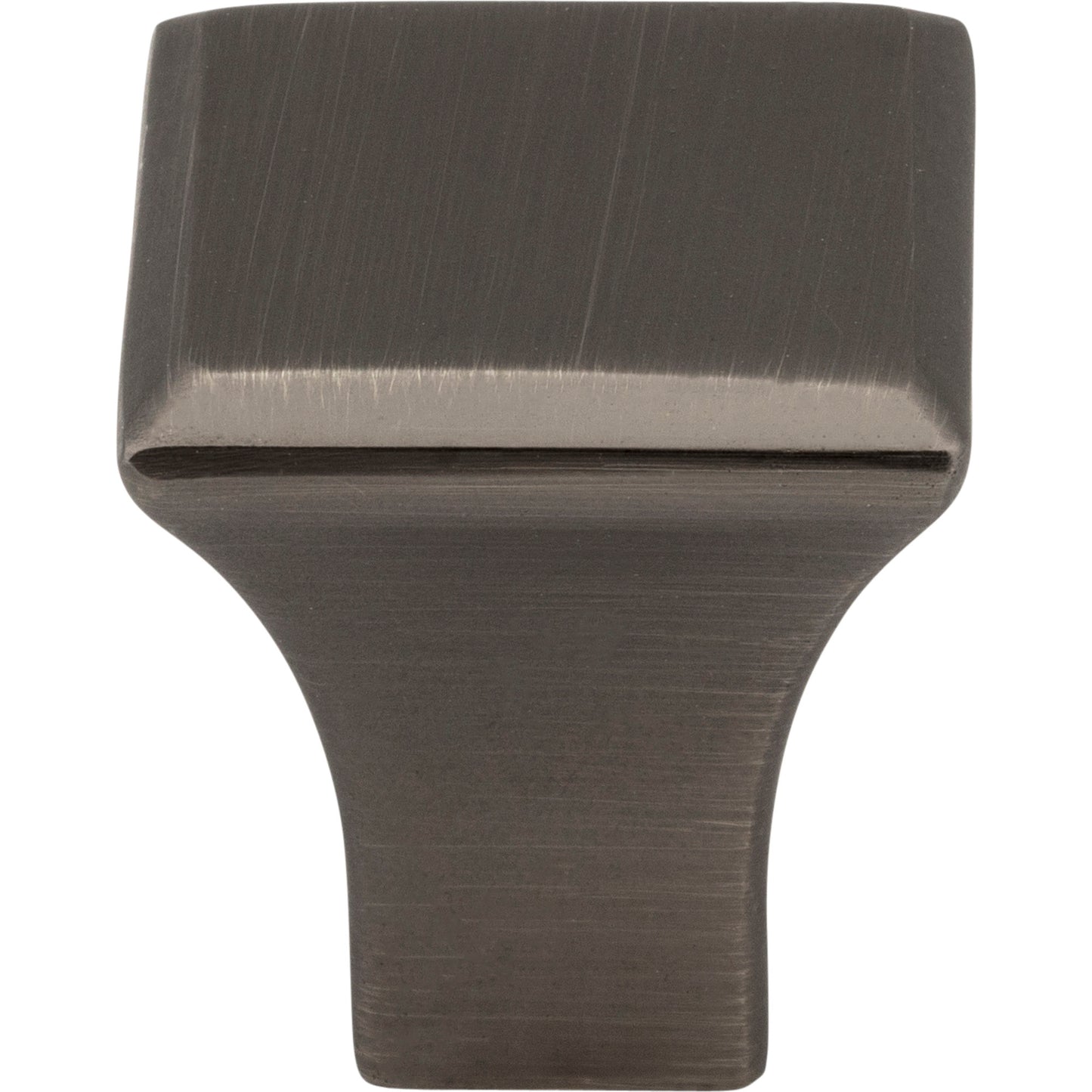 JEFFREY ALEXANDER 972S-BNBDL Marlo 7/8" Length Square Knob - Brushed Pewter