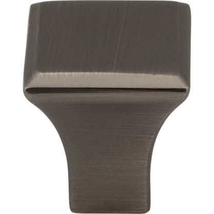 JEFFREY ALEXANDER 972S-BNBDL Marlo 7/8" Length Square Knob - Brushed Pewter