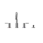 TOTO TBS01202U#CP Lb Two-Handle Deck-Mount Roman Tub Filler Trim With Handshower - Polished Chrome
