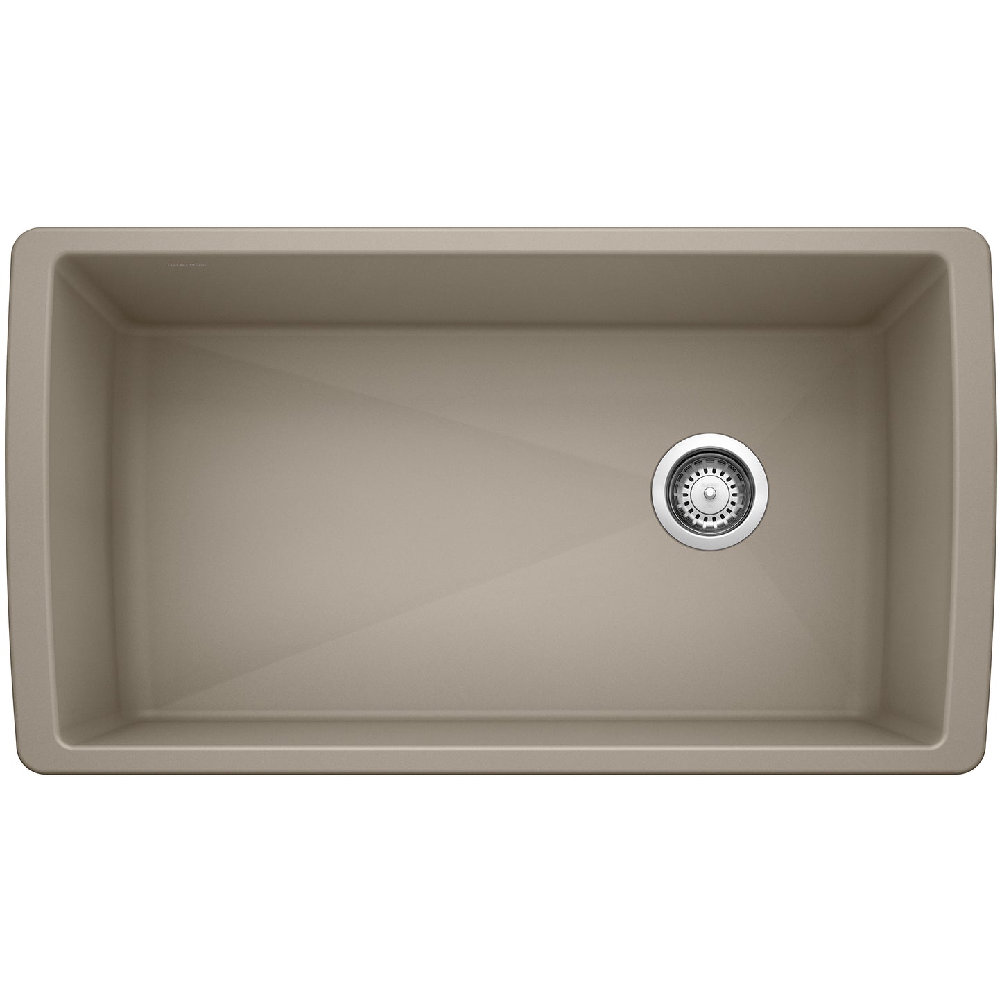 BLANCO 441765 Diamond Diamond SILGRANIT 33" Super Single Undermount Kitchen Sink - Truffle in Truffle