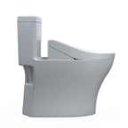 TOTO MW6463084CEMFGN#01 Washlet+ Aquia Iv One-Piece Elongated Dual Flush 1.28 And 0.9 Gpf Toilet And Washlet C5 Bidet Seat - Cotton White