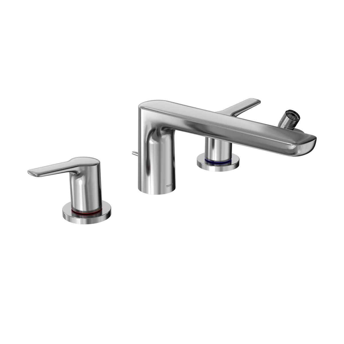 TOTO TBG03202U#CP Gs Four-Hole Deck-Mount Roman Tub Filler Trim With Handshower - Polished Chrome