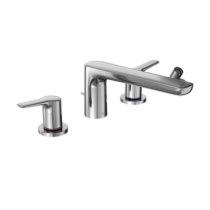 TOTO TBG03202U#CP Gs Four-Hole Deck-Mount Roman Tub Filler Trim With Handshower - Polished Chrome