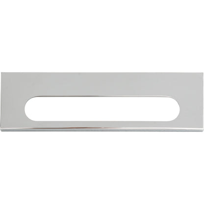 ATLAS 365-CH Modern Square 5 1/16" Center to Center Finger Pull - Polished Chrome