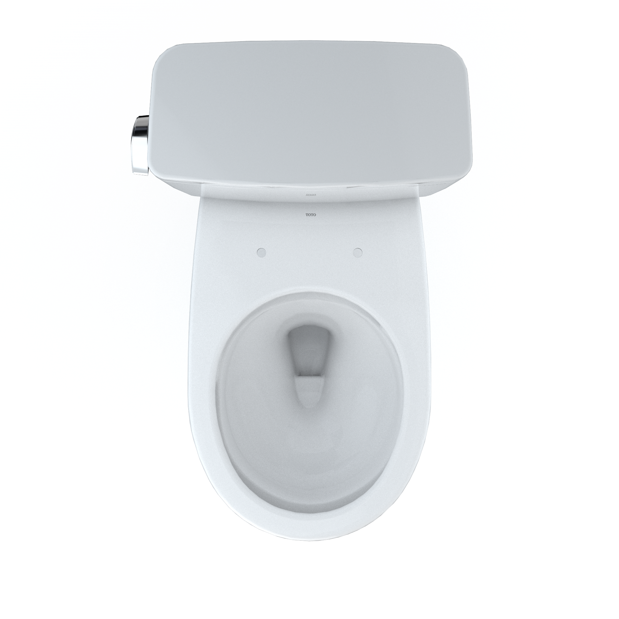 TOTO CST775CSFG#01 Drake Two-Piece Round 1.6 Gpf Universal Height Tornado Flush Toilet With Cefiontect - Cotton White