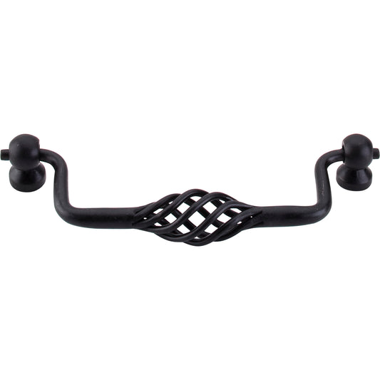 TOP KNOBS M659 Twisted Wire 5 1/16" Center to Center Drop Handle , Patina Black