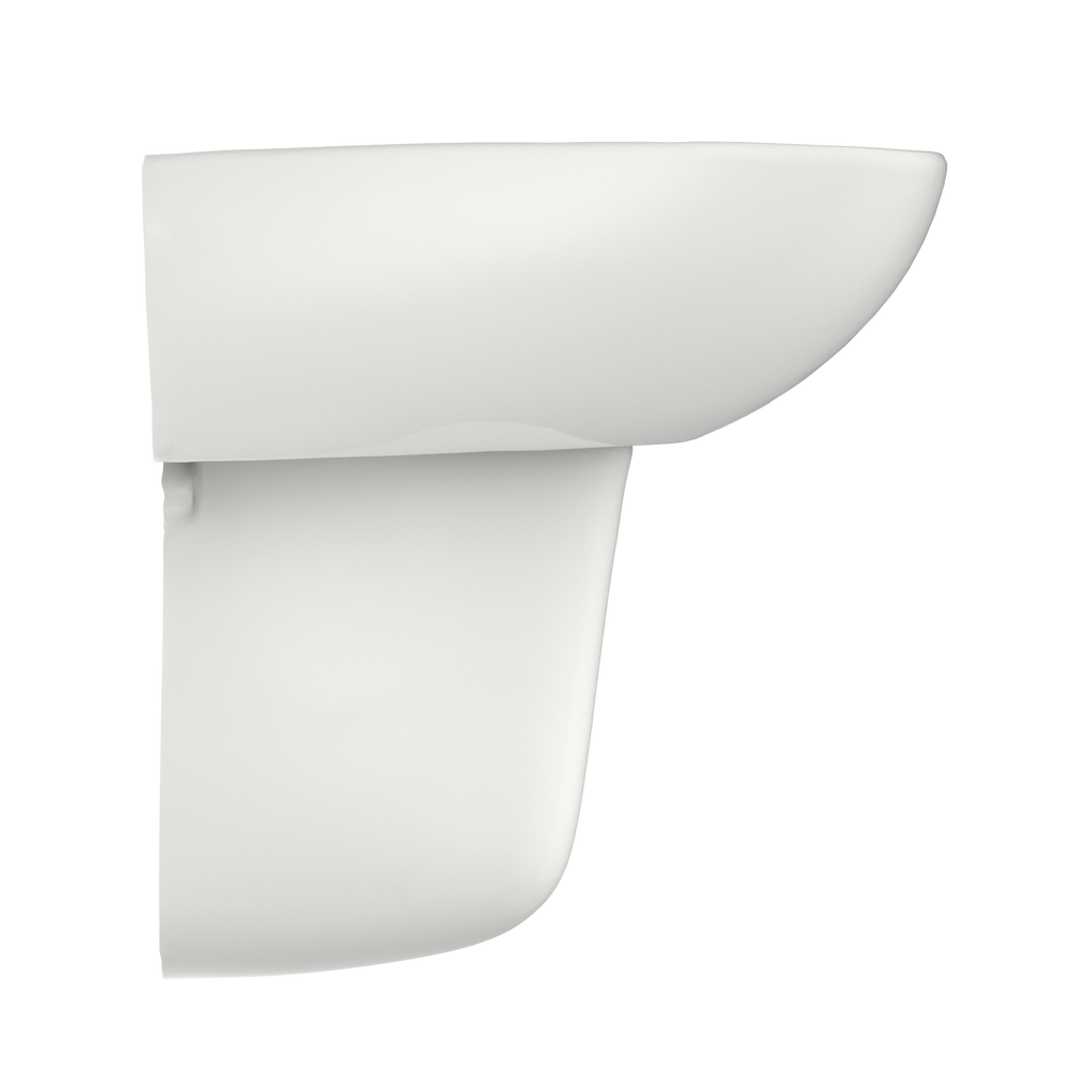 TOTO LHT241.8G#11 Supreme Oval Wall-Mount Bathroom Sink With Cefiontect And Shroud For 8 Inch Center Faucets - Colonial White