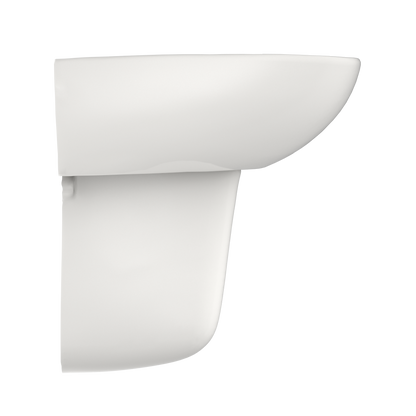 TOTO LHT241G#11 Supreme Oval Wall-Mount Bathroom Sink With Cefiontect And Shroud For Single Hole Faucets - Colonial White