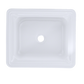 TOTO LT973G#01 Guinevere Rectangular Undermount Bathroom Sink with CEFIONTECT , Cotton White