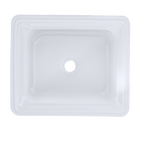 TOTO LT973G#01 Guinevere Rectangular Undermount Bathroom Sink With Cefiontect - Cotton White