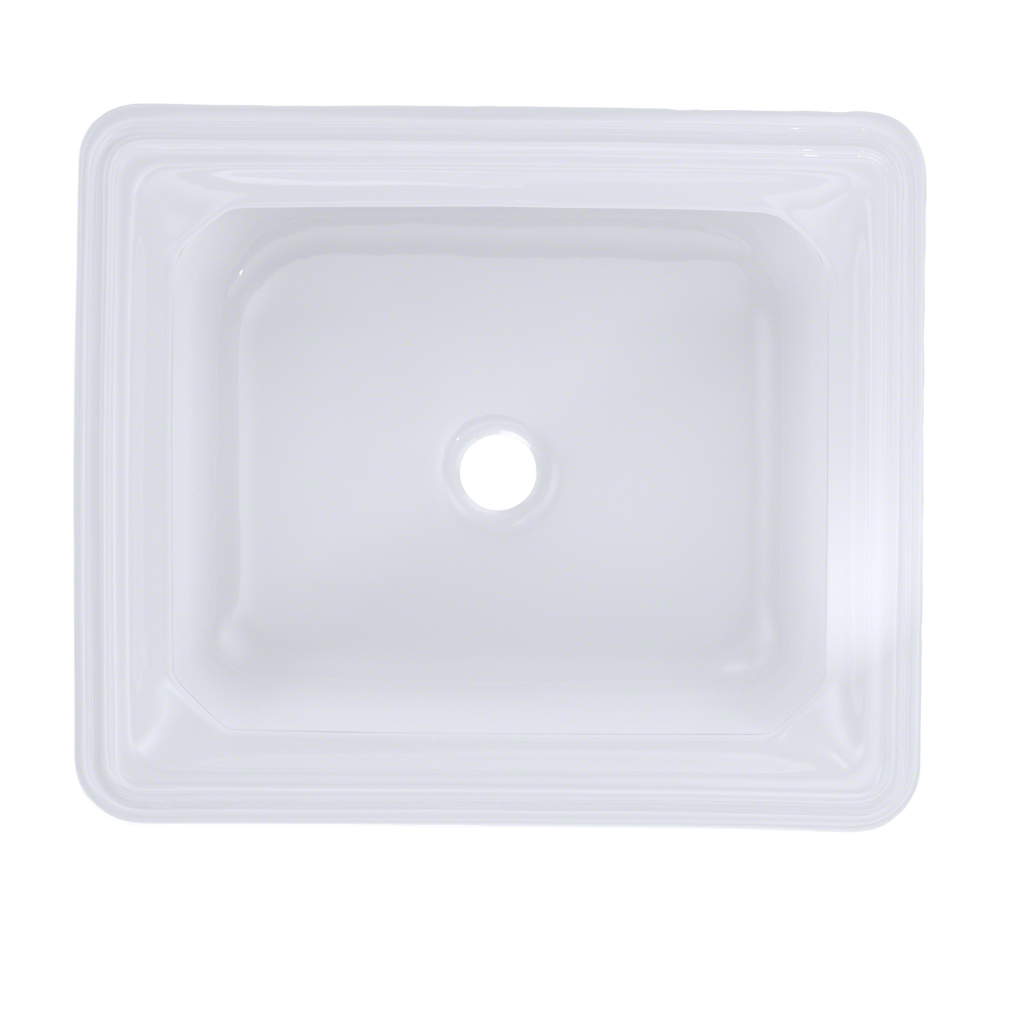 TOTO LT973G#01 Guinevere Rectangular Undermount Bathroom Sink With Cefiontect - Cotton White