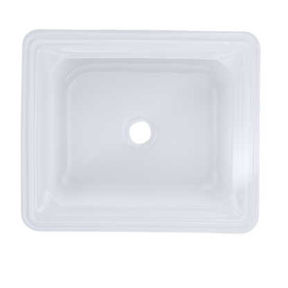 TOTO LT973G#01 Guinevere Rectangular Undermount Bathroom Sink With Cefiontect - Cotton White