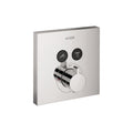AXOR 36715001 ShowerSelect Thermostatic Trim Square for 2 Functions - Chrome