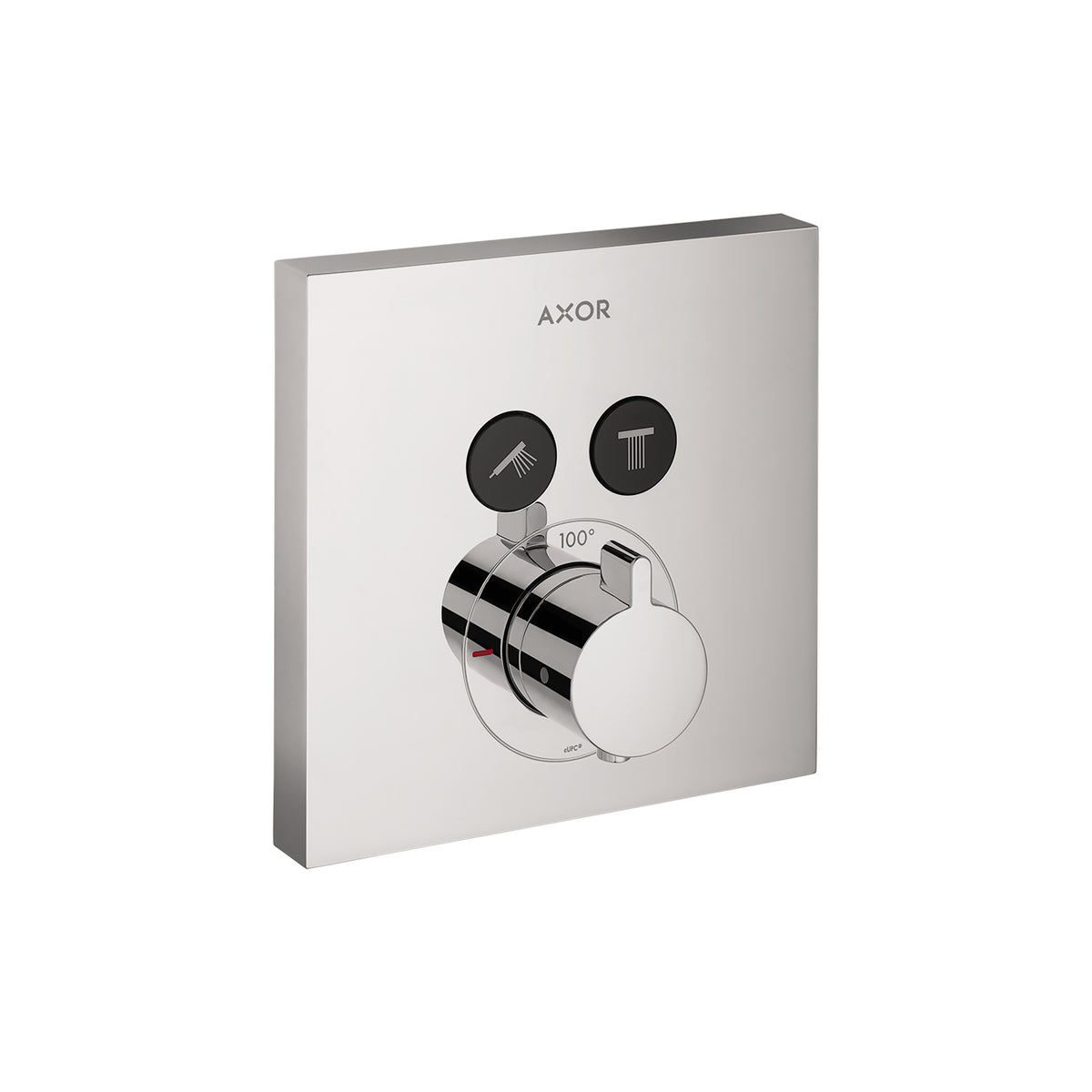 AXOR 36715001 ShowerSelect Thermostatic Trim Square for 2 Functions - Chrome