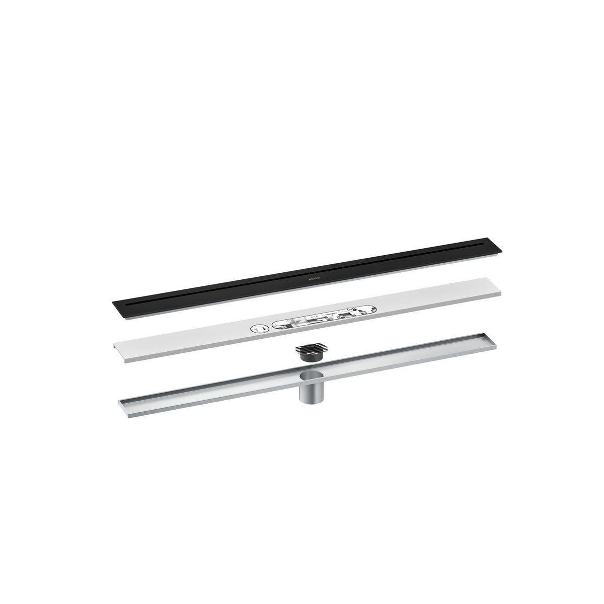 AXOR 42521671 Drains Floor Installation 31 1/2" - Matte Black