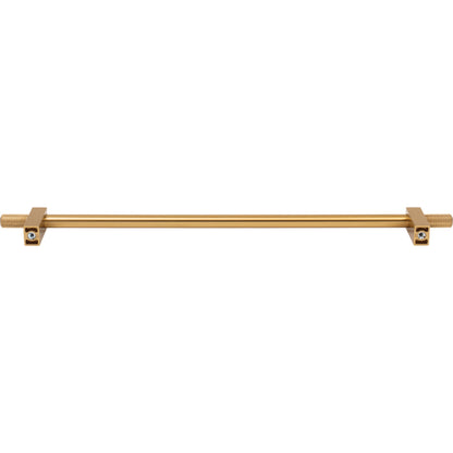 JEFFREY ALEXANDER 698-305SBZ Larkin Knurled Ends 305 mm Center-to-Center Bar Pull - Satin Bronze
