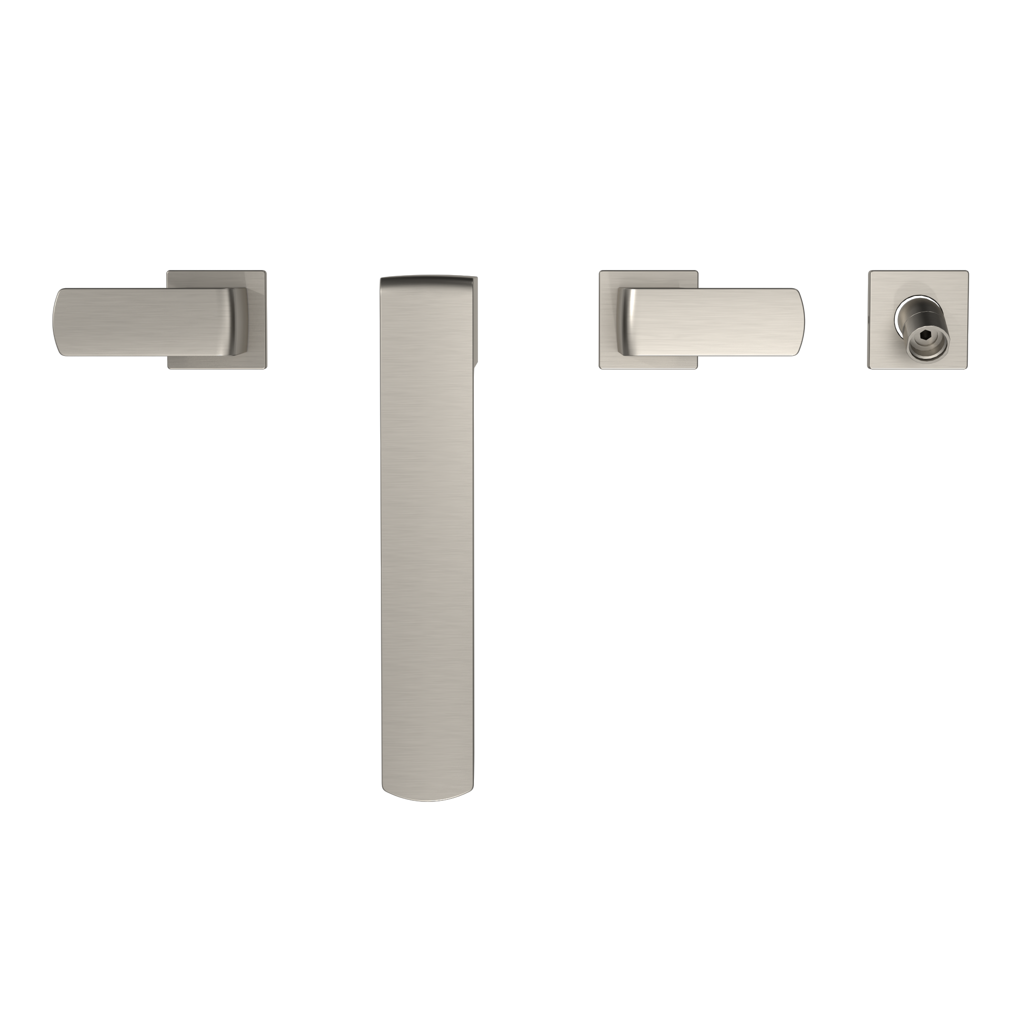 TOTO TBG02202U#BN Gr Two-Handle Deck-Mount Roman Tub Filler Trim With Handshower - Brushed Nickel