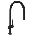 HANSGROHE 72857671 Talis N HighArc Kitchen Faucet, O-Style 2-Spray Pull-Down, 1.5 GPM - Matte Black