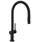 HANSGROHE 72857671 Talis N HighArc Kitchen Faucet, O-Style 2-Spray Pull-Down, 1.5 GPM - Matte Black