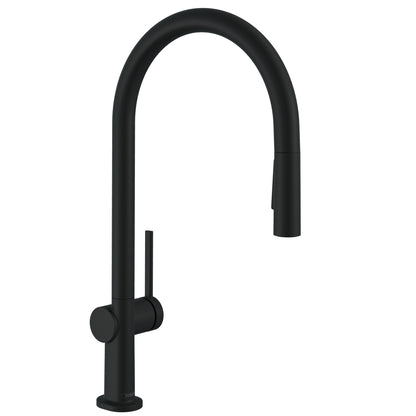 HANSGROHE 72857671 Talis N HighArc Kitchen Faucet, O-Style 2-Spray Pull-Down, 1.5 GPM - Matte Black